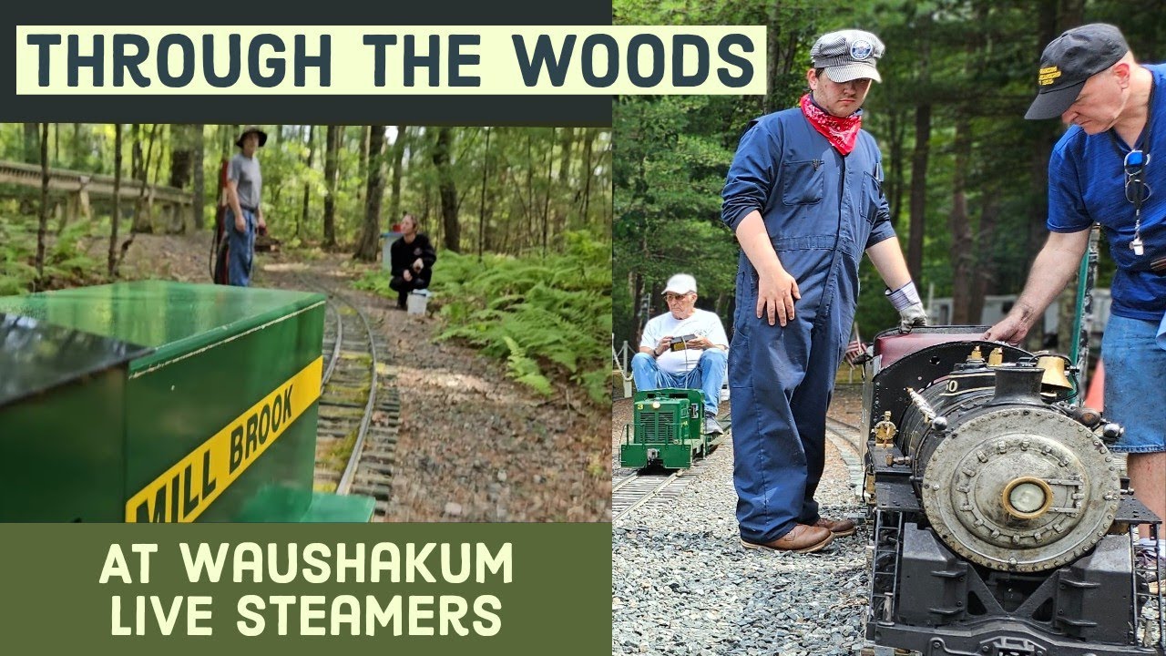 Steam & Electric Trains at Waushakum | Mill Brook at Live Steamers Meet