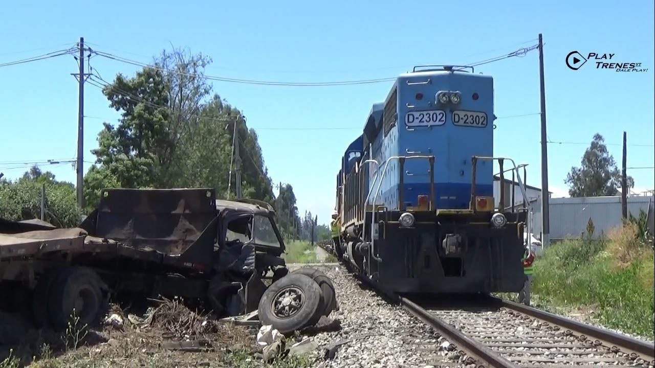 Choque entre Tren y camión en Padre Hurtado