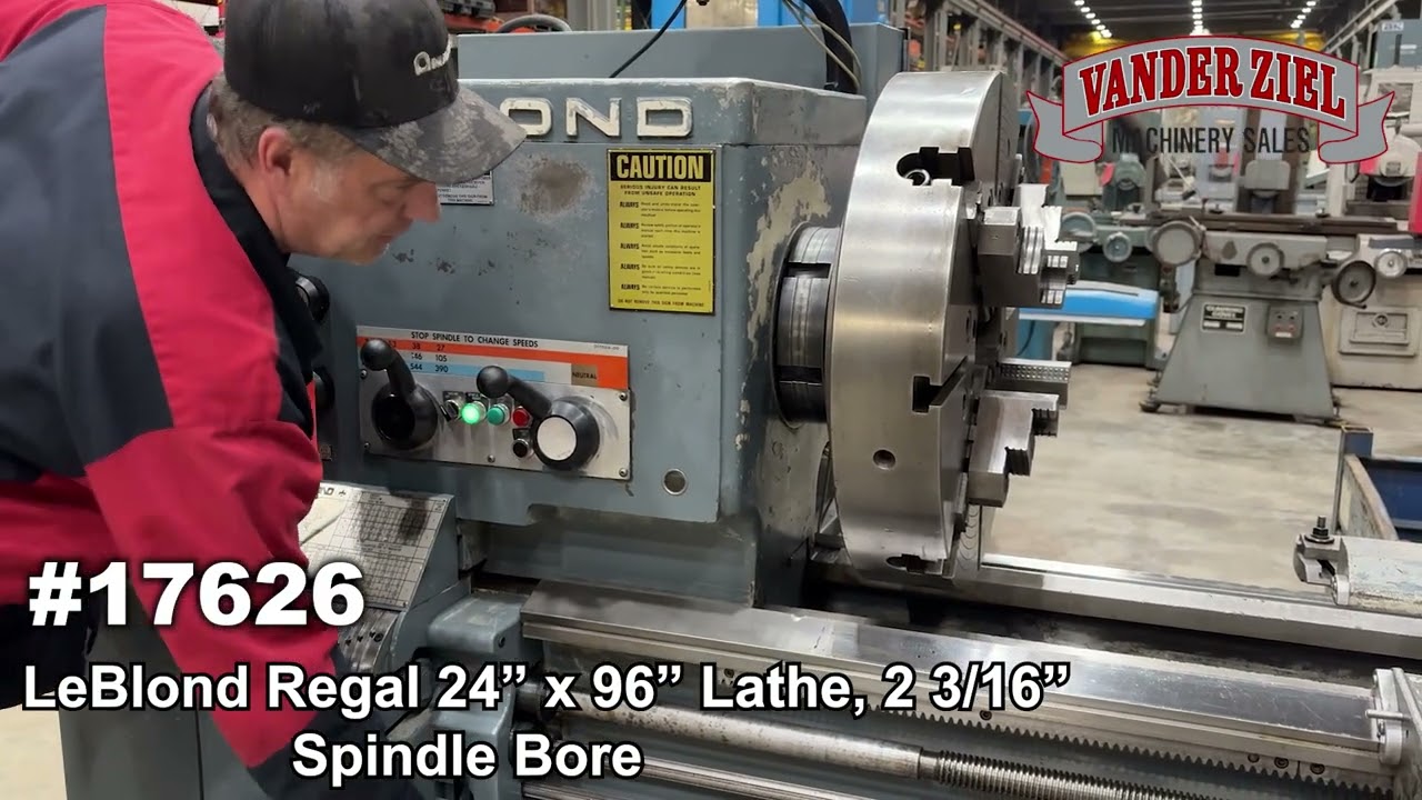 LeBlond Regal 24” x 96” Lathe, 2 316” Spindle Bore
