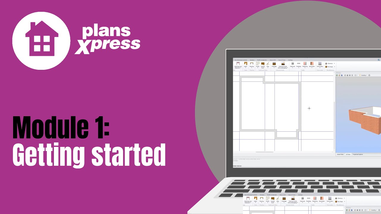 PlansXpress Software Skills Remote Training Module 1 - Learn to Draw with CAD