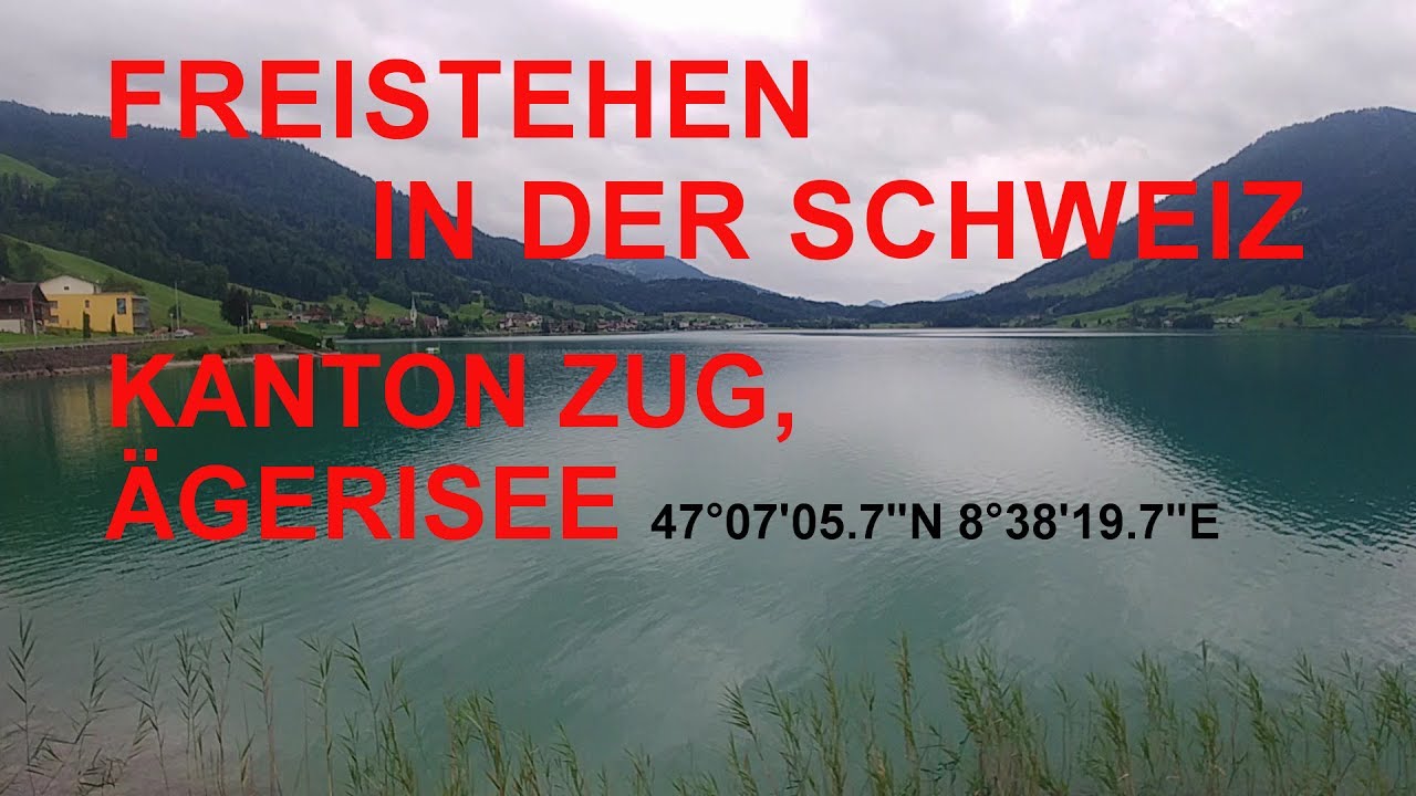 🏕 FREISTEHEN, WILD CAMPEN, Schweiz, Wohnmobil, Kanton Zug, Ägerisee