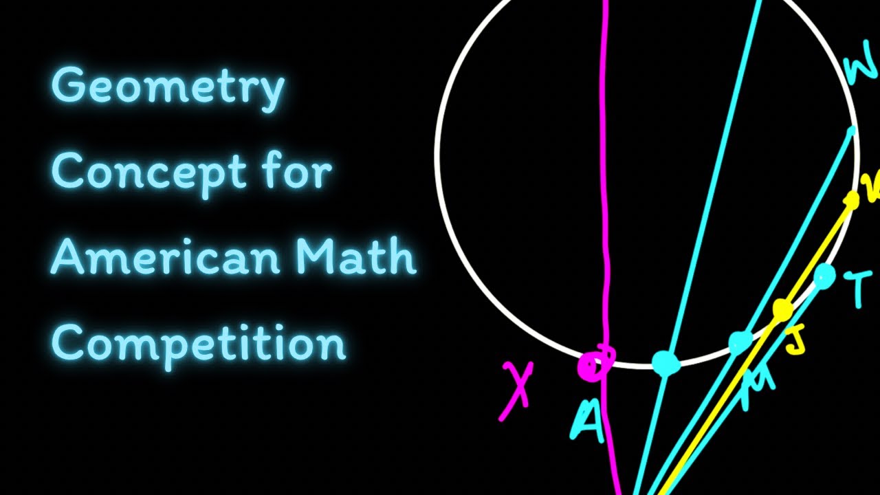 Power of a Point in American Math Competition | Geometry Concept for Math Olympiad | AMC 10, 12