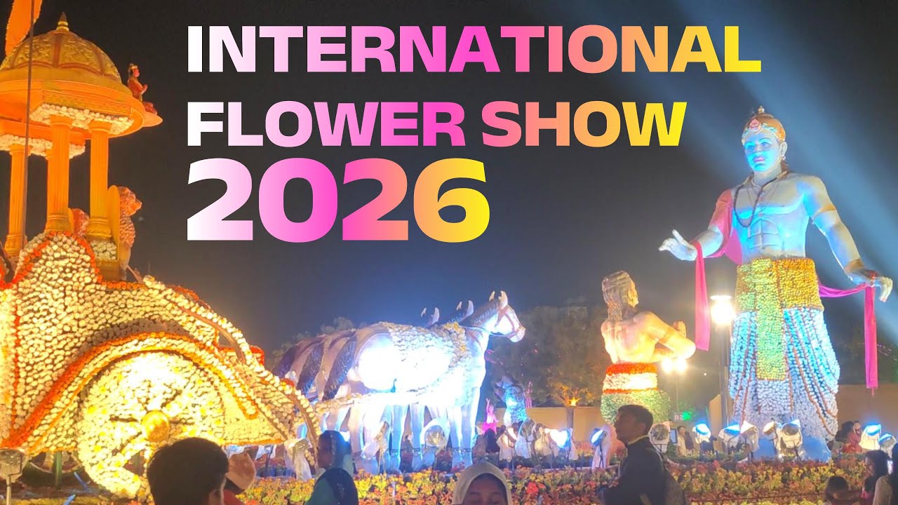 Atal Bridge + International Flower Show 2026 | Full Night View & Tour 😍✨