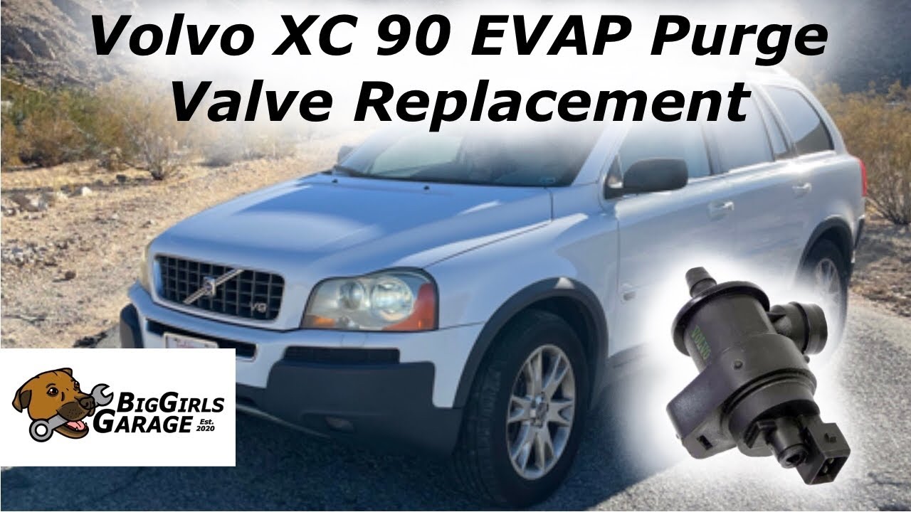 Расположение и замена клапана продувки EVAP Volvo XC90 4.4L V8