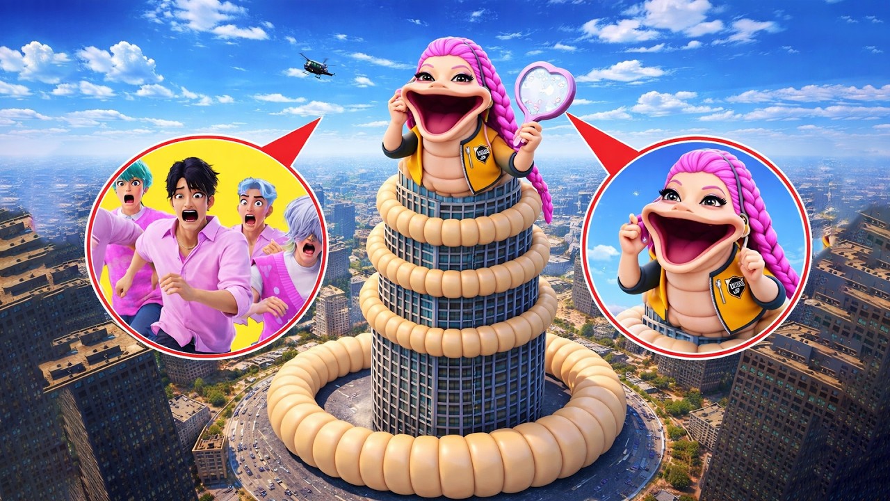 DRONE FOUND HUNGRY RUMI WORM DESTROYING THE CITY IN REAL LIFE ON CAMERA AT 3AM!
