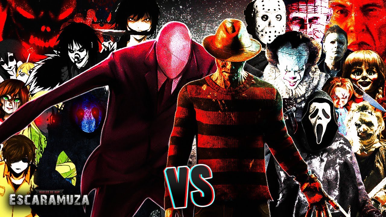 CREEPYPASTAS vs PELICULAS DE TERROR RAP | Escaramuza - Keyto ft. 33 Artistas | Halloween 2021
