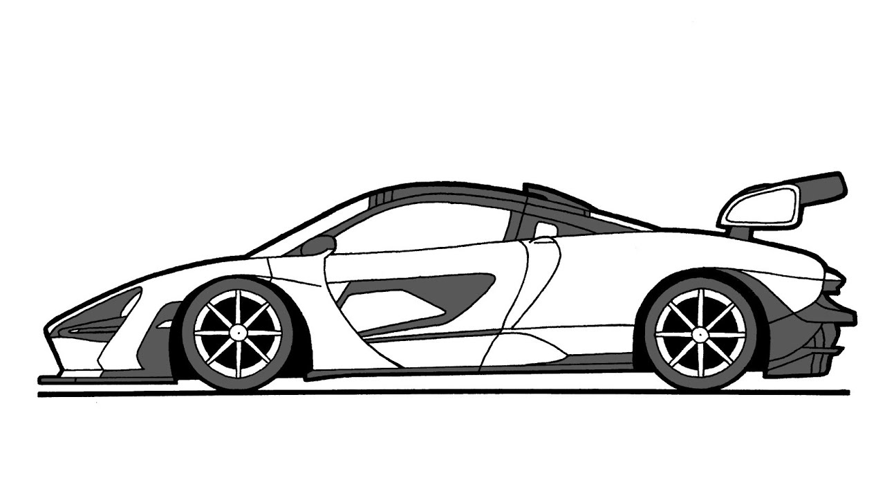 How To Draw A McLaren Senna