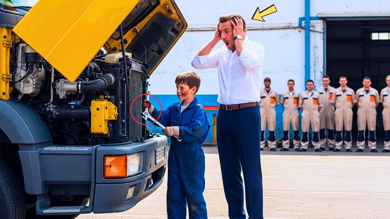 NESSUN MECCANICO riparava CAMION MILIONARIO. RAGAZZO POVERO accettò la SFIDA e STUPÌ tutti!