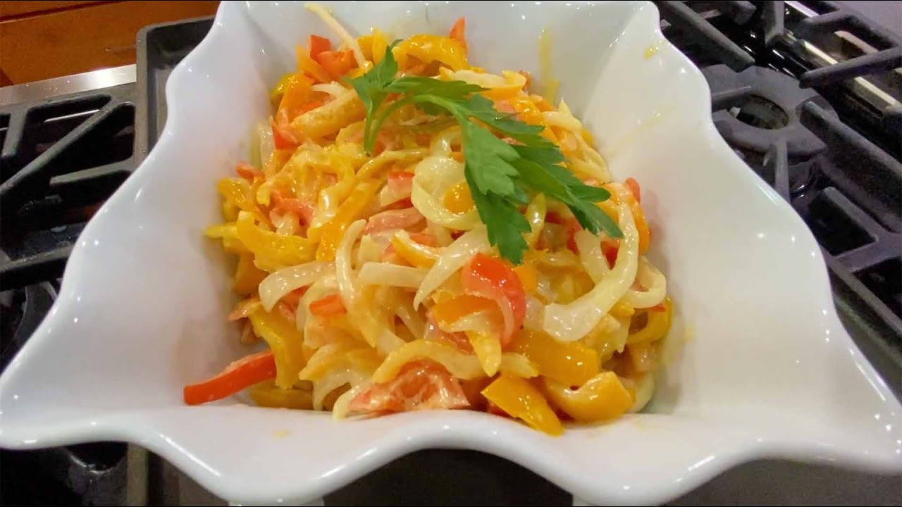 Guarnición de pimientos morrones