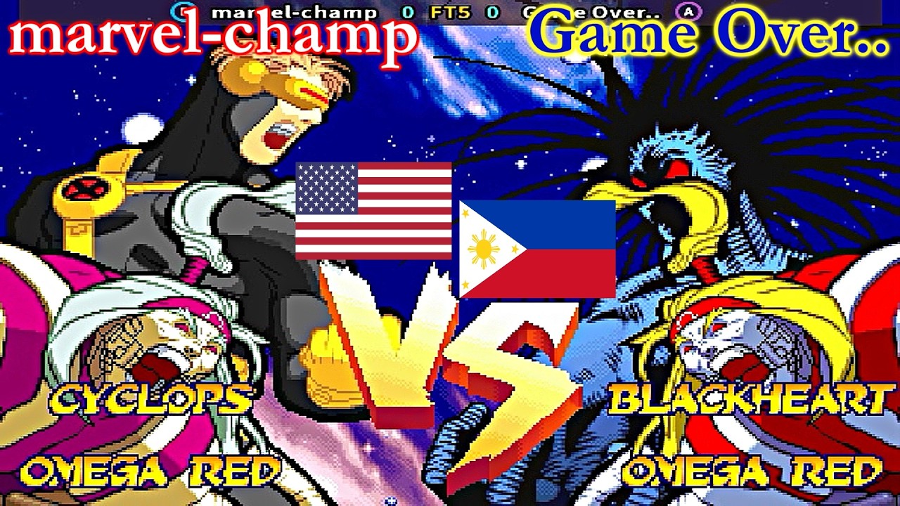 Marvel Super Heroes Vs. Street Fighter - marvel-champ vs Game Over.. FT5