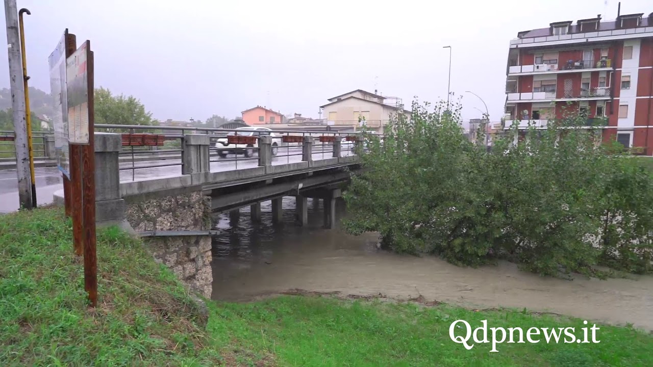 Maltempo, il fiume Monticano a Conegliano