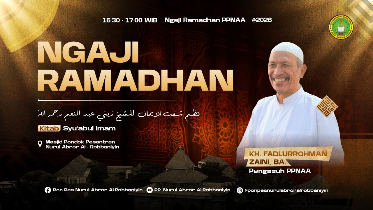 🔴 LIVE - NGAJI RAMADHAN | KH. FADLURRAHMAN ZAINI - SYU'ABUL IMAN  (14/02/2026)