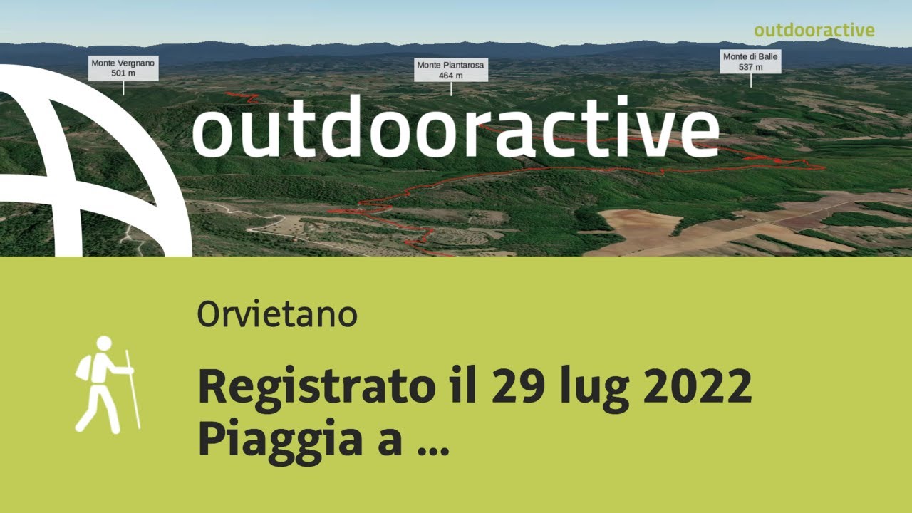 Video Flyover : Registrato il 29 lug 2022 Piaggia a Casettanelbosco 06:41:36