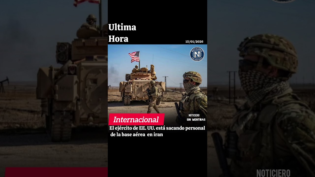 INTERNACIONAL 🌐El ejército de EE. UU. está sacando personal de la base aérea en iran