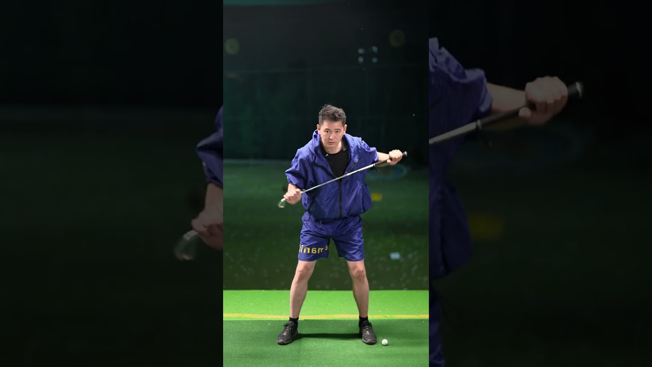 杆头轨迹全集，比较深的内容 我也放假了 穿的英国公开赛雨衣拍的#高尔夫#高尔夫教学