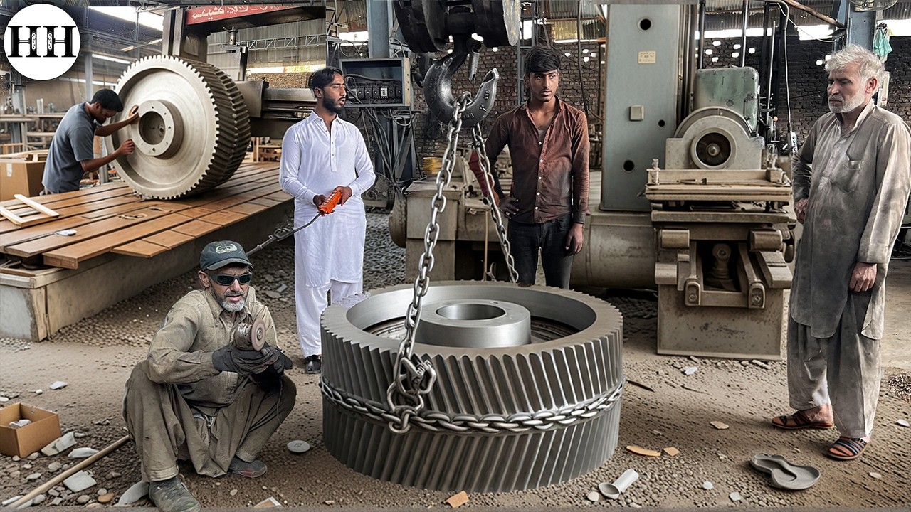 How we made 3ton double helical gear with 100yrs old technology in 40 Minutes