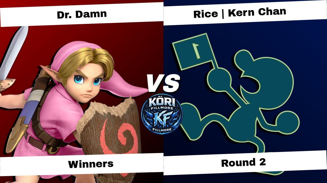 KORI Fillmore 3: Winners Bracket Round 1 -  Dr. Damn (Young Link) Vs. Kern Chan (GnW) Smash Ultimate