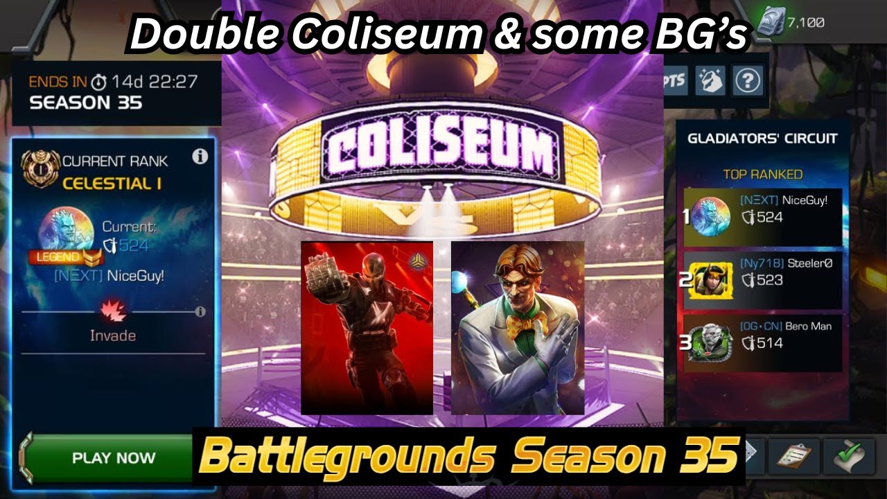 Coliseum Grind and some BG's along the way