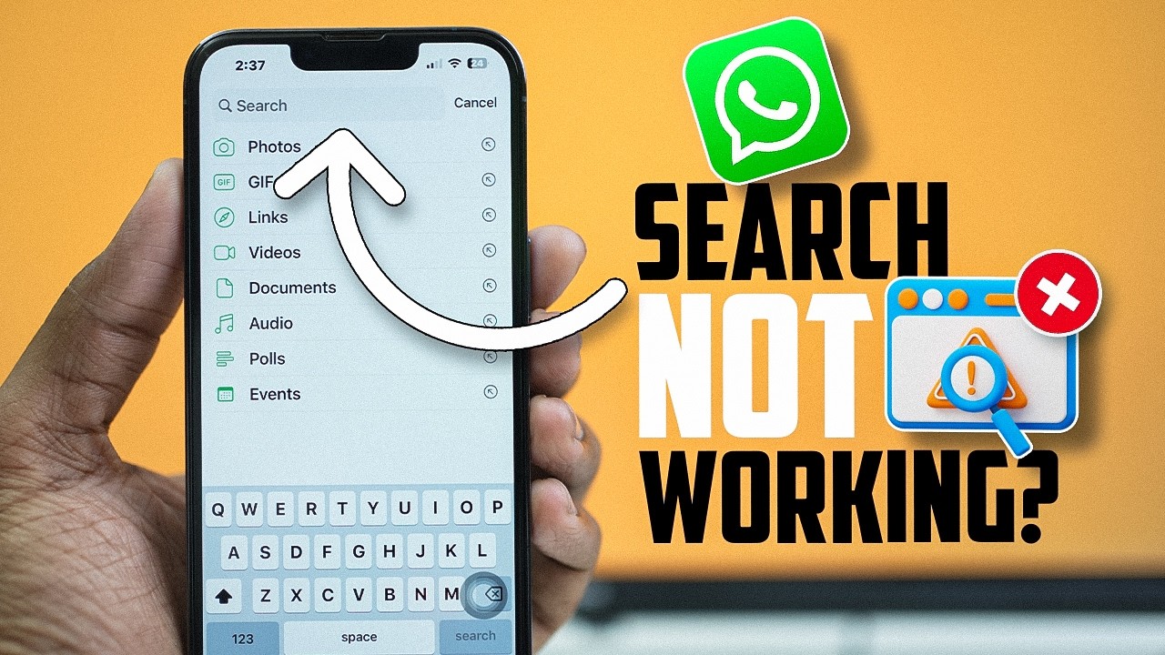 Поиск в WhatsApp не работает на iPhone? Вот как быстро это исправить.
