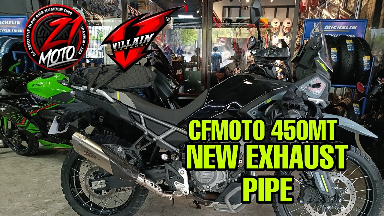 450MT 1ST UPGRADE EXHAUST PIPE 2KILOS LIGHTER ZERO 1 MOTO VILLAIN EXHAUST