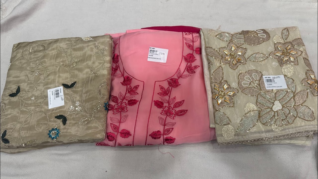🥰शादी,ब्याह स्पेशल🥳बाजू,बोटम हैंडवर्क में इंस्टाग्राम के ट्रेंडिंग सूट ☎️9992773744 #suit#viralvideo