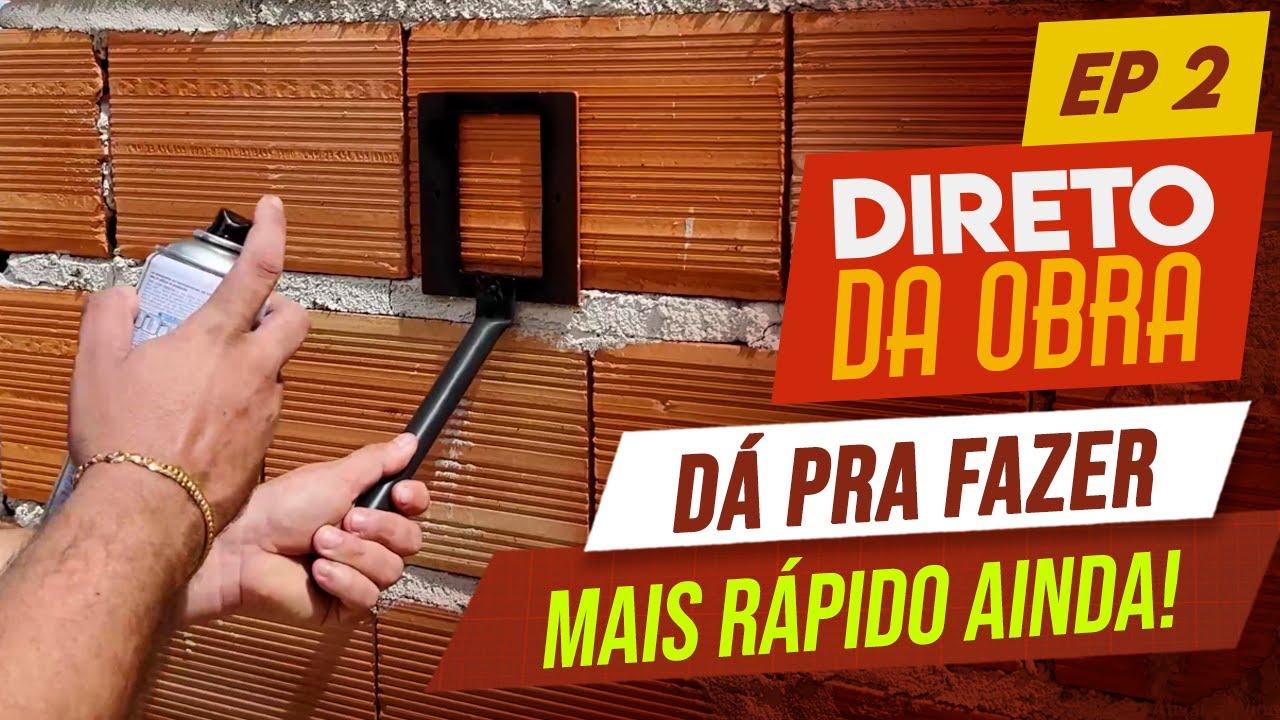 Como fazer uma TUBULAÇÃO APARENTE fixada na LAJE com AGILIDADE!🧐🤯