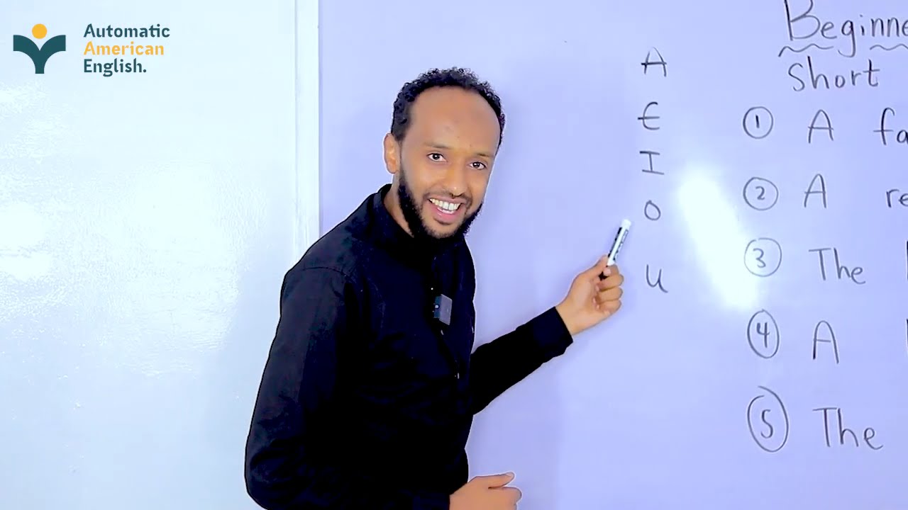 Beginner English lesson at Automatic American Automatic English | Baro af-ingirisi