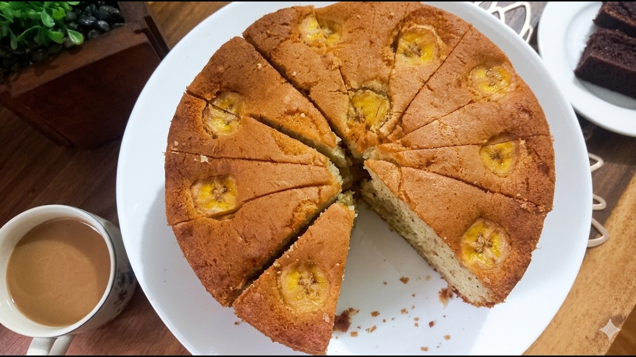 BOLU PISANG OVEN TANGKRING UNTUK LEBARAN