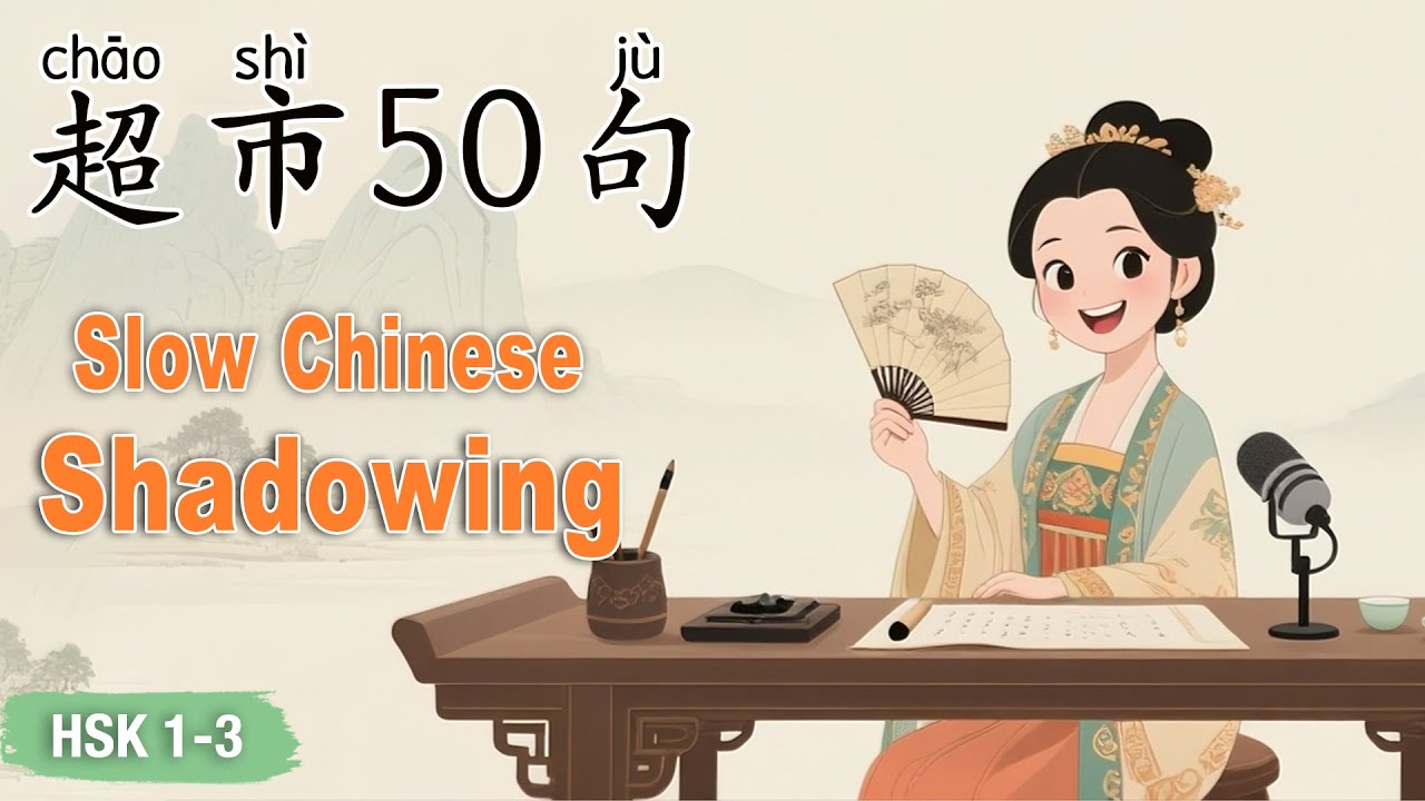 HSK 1–3｜Learn Chinese at the Supermarket | 50 Sentences Shadowing Practice #learnchinese