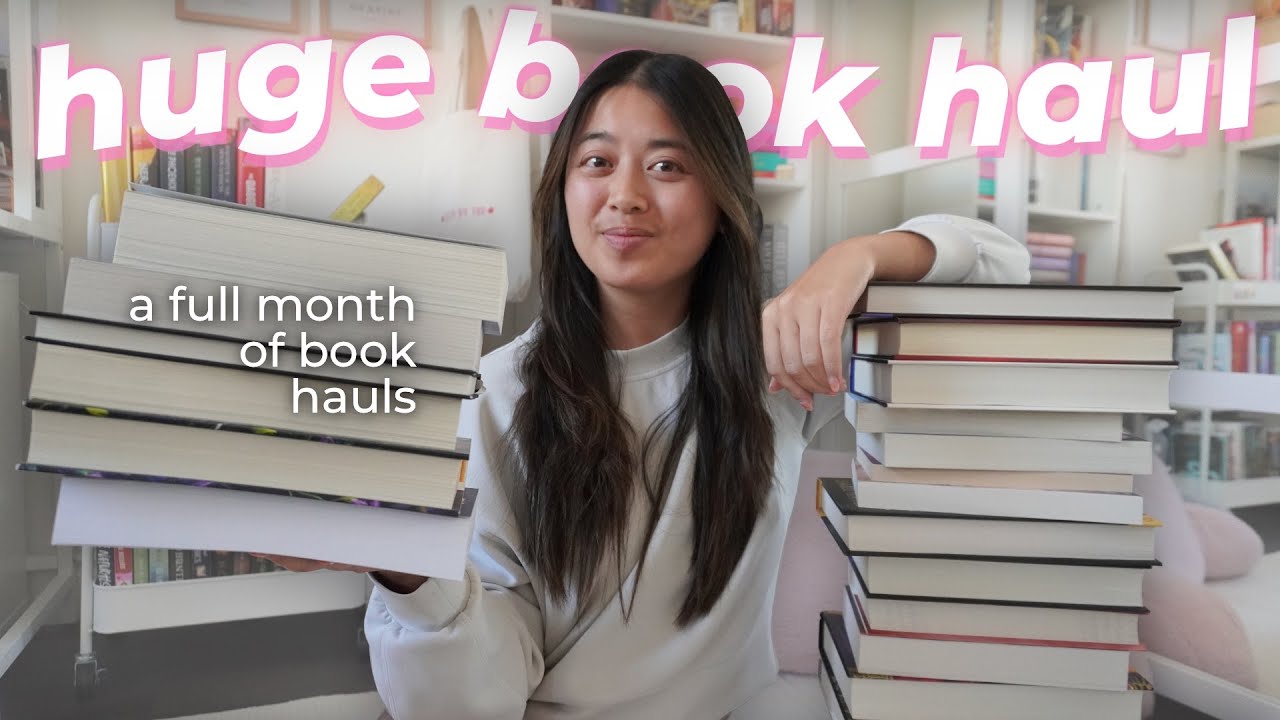 HUGE BOOK HAUL (a month's worth of book shopping 📚)