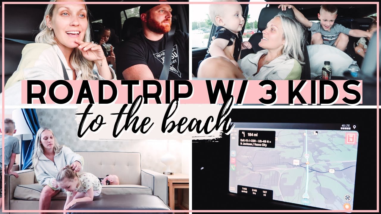 REALISTIC ROADTRIP WITH 3 KIDS | ROADTRIP TO SEASIDE | DITL OF A MOM OF 3 | Amanda Little