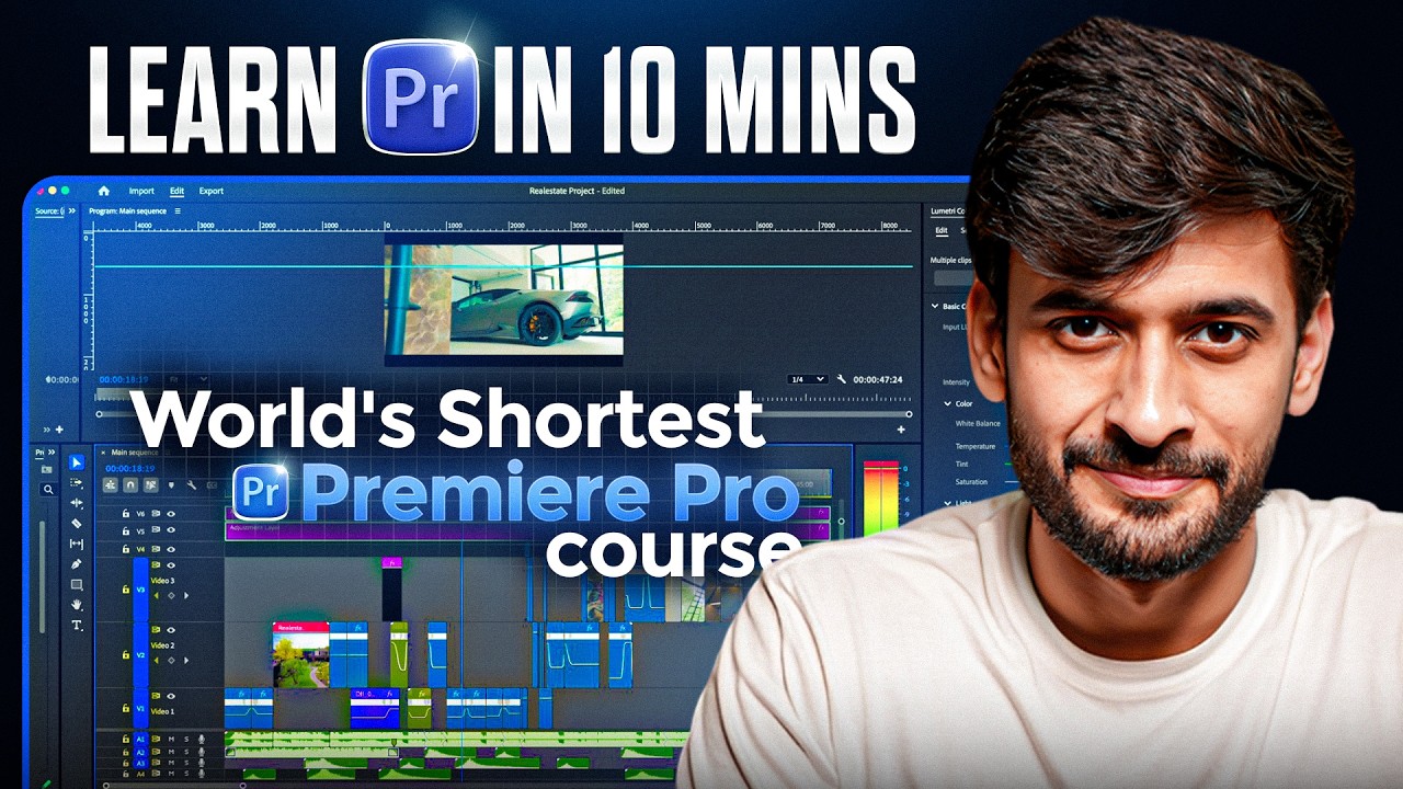 Изучите видеомонтаж за 10 минут | Учебное пособие по Premiere Pro