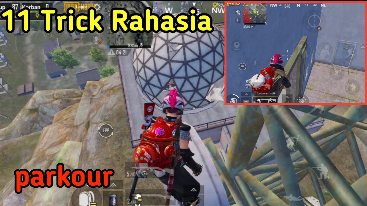 11 Tempat Rahasia versi Parkour Erangel 2.0 - Pubg Mobile