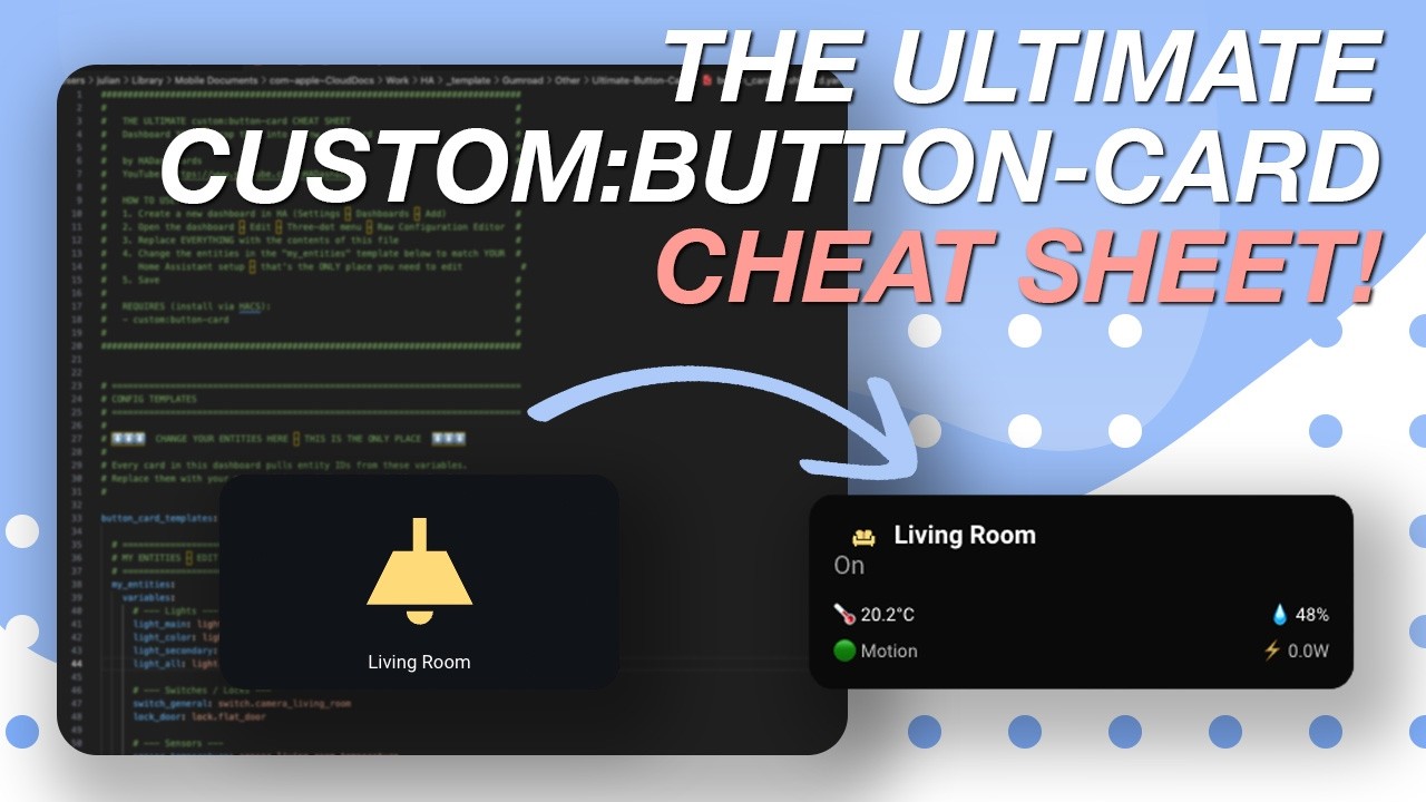 The Ultimate Button-Card Tutorial | Includes Free Cheat Sheet