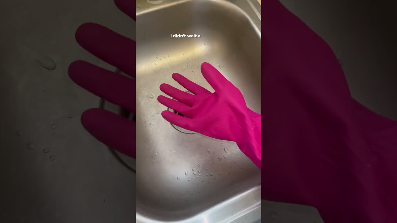Trying to clean our old garbage disposal with draino #cleaningvideos #cleantok #cleanhome #draino