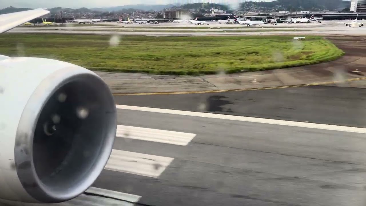LATAM Boeing 777-300ER takeoff from São Paulo Guarulhos.