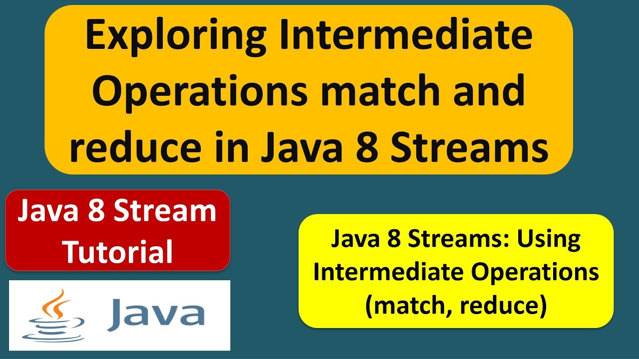 Exploring Intermediate Operations match and reduce in Java 8 Streams | Streams in Java 8