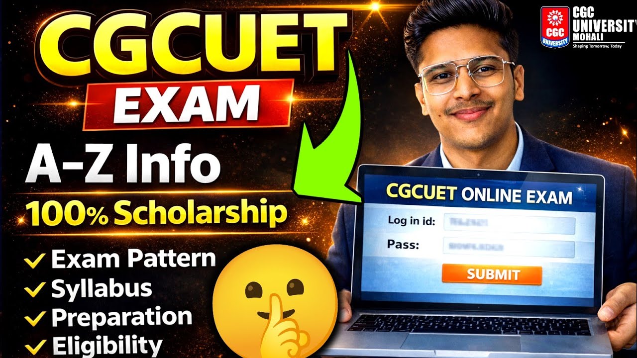 CGCUET Scholarship Exam ✅| Exam Paper Pattern & Syllabus | Admission Process | CGC University Mohali