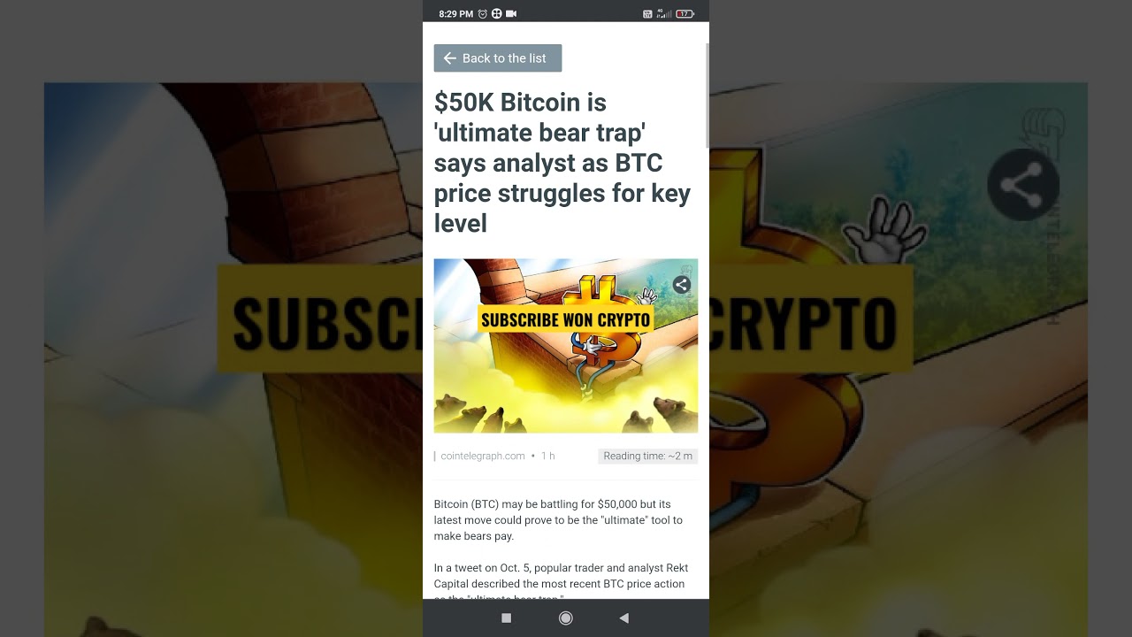 $50K Bitcoin is 'ultimate bear trap' says analyst as BTC price struggles for key level 