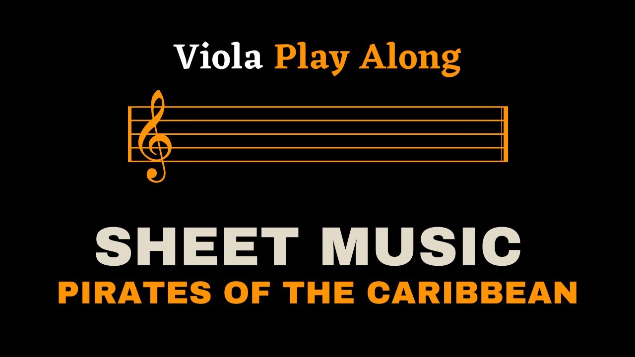 Pirates Of The Caribbean | Viola Play Along (Sheet Music/Score)