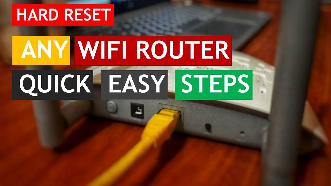 HOW TO RESET ANY WIFI ROUTER