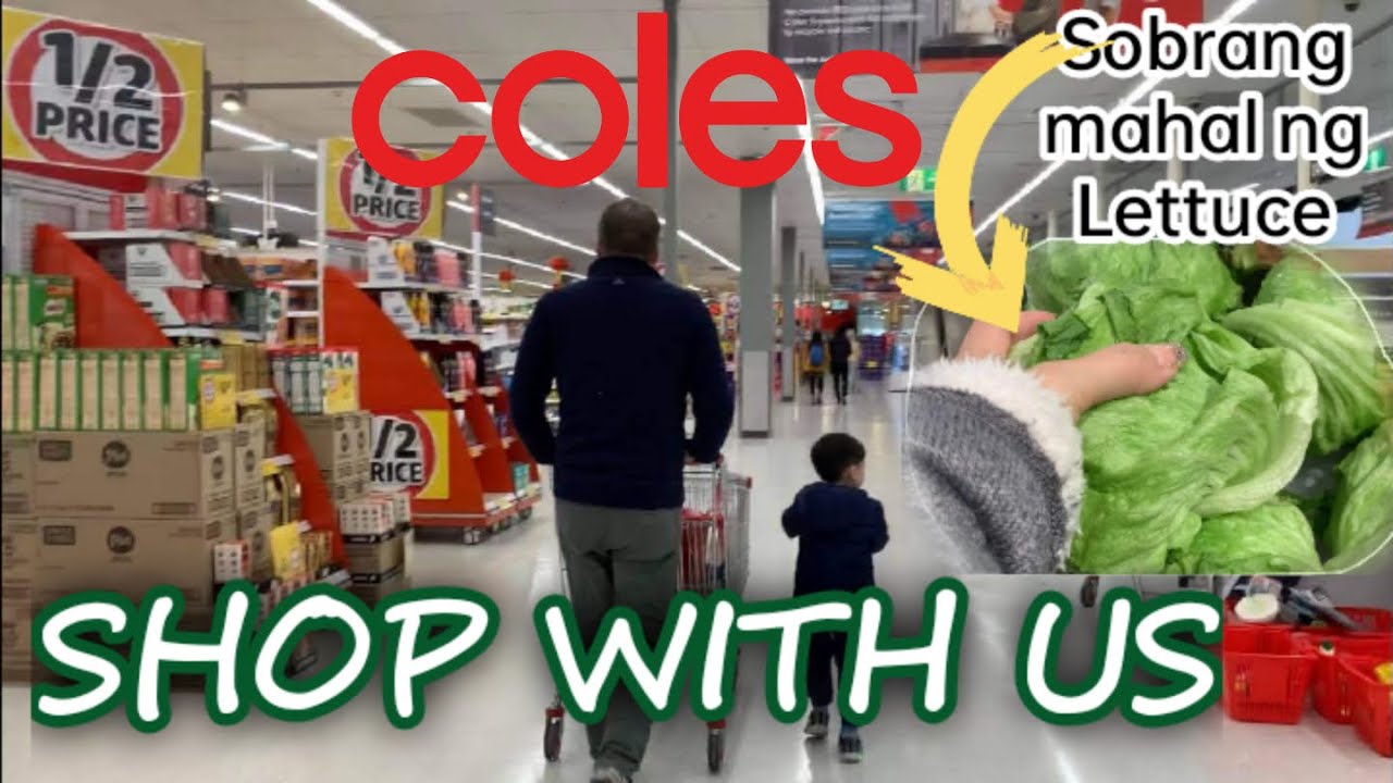 Grocery shopping at Coles Australia & Asian store Canberra | Shop with me