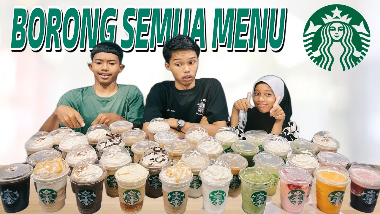AKU BELI SEMUA AIR DEKAT STAR BUCKS UNTUK ADIK!