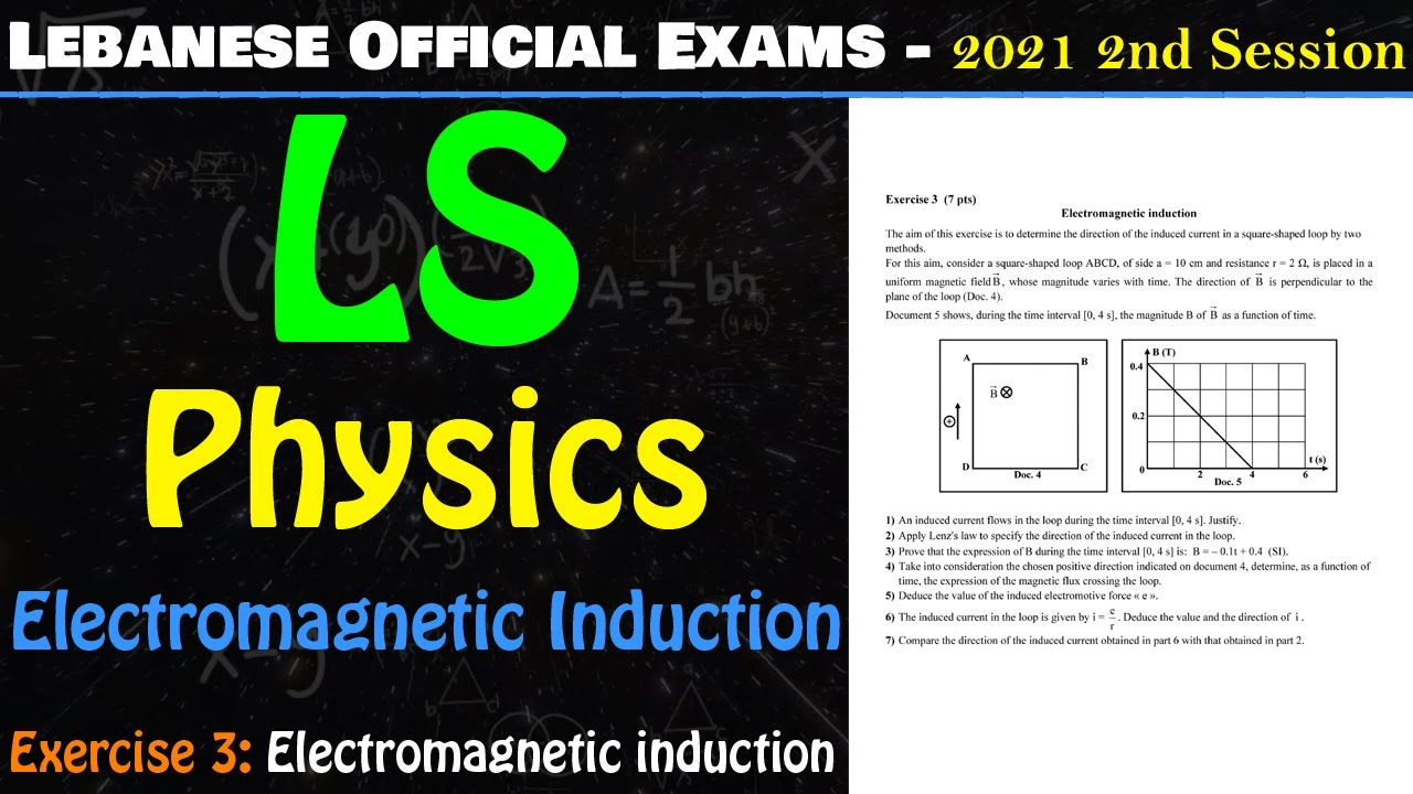 LS - 2021 - 2nd Session - Exercise 3 - Electromagnetic induction