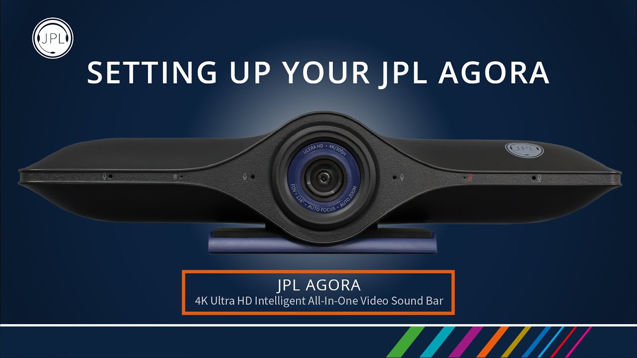 JPL Agora V1 4K Ultra HD Intelligent All-In-One Video Sound Bar | Contents & Set Up