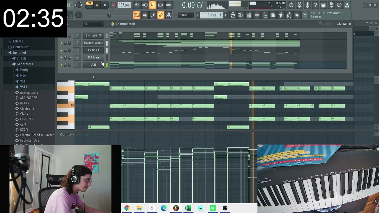Dylvinci Making a beat in 5 Minutes  🎹