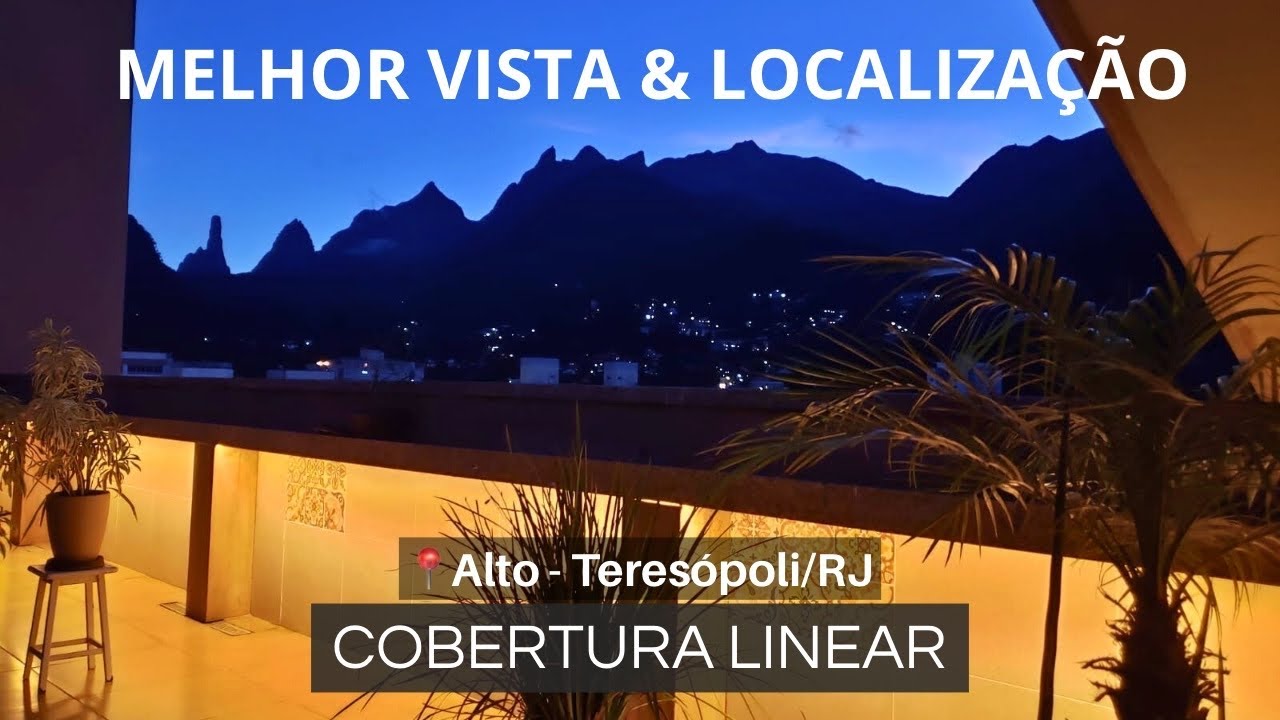 CO0043 | Cobertura linear 222m2 , 3 Quartos com a melhor vista e Localização do Alto, Teresópolis/RJ