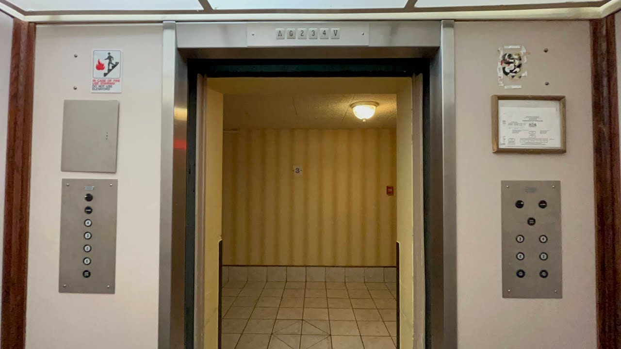 Vintage Dover Hydraulic Elevator @ Former Super 8 Hotel Erie Pennsylvania