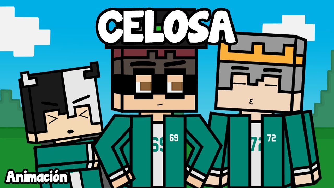 Juan y Karchez le dan celos a aXoZer - Animación de Squid Game Minecraft