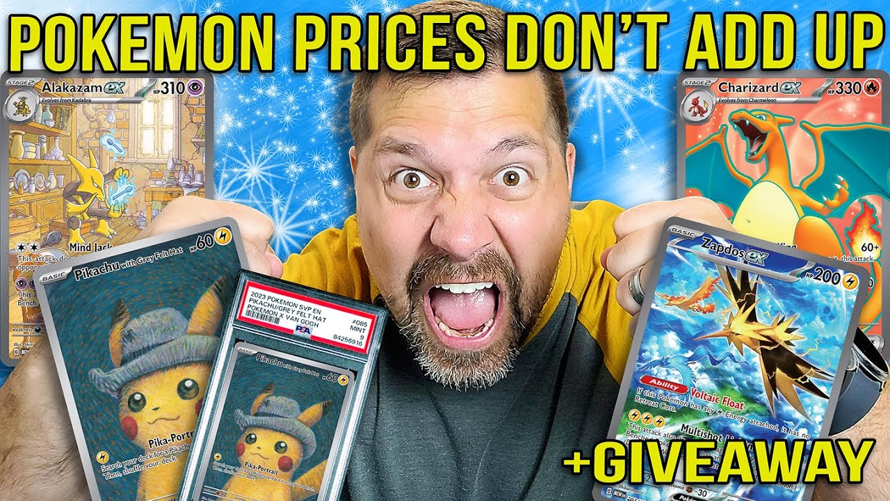 Pokemon Prices Don’t Add Up Pokemon 151 PSA 9 PSA 10 Pikachu Pokemon Investing + GIVEAWAY